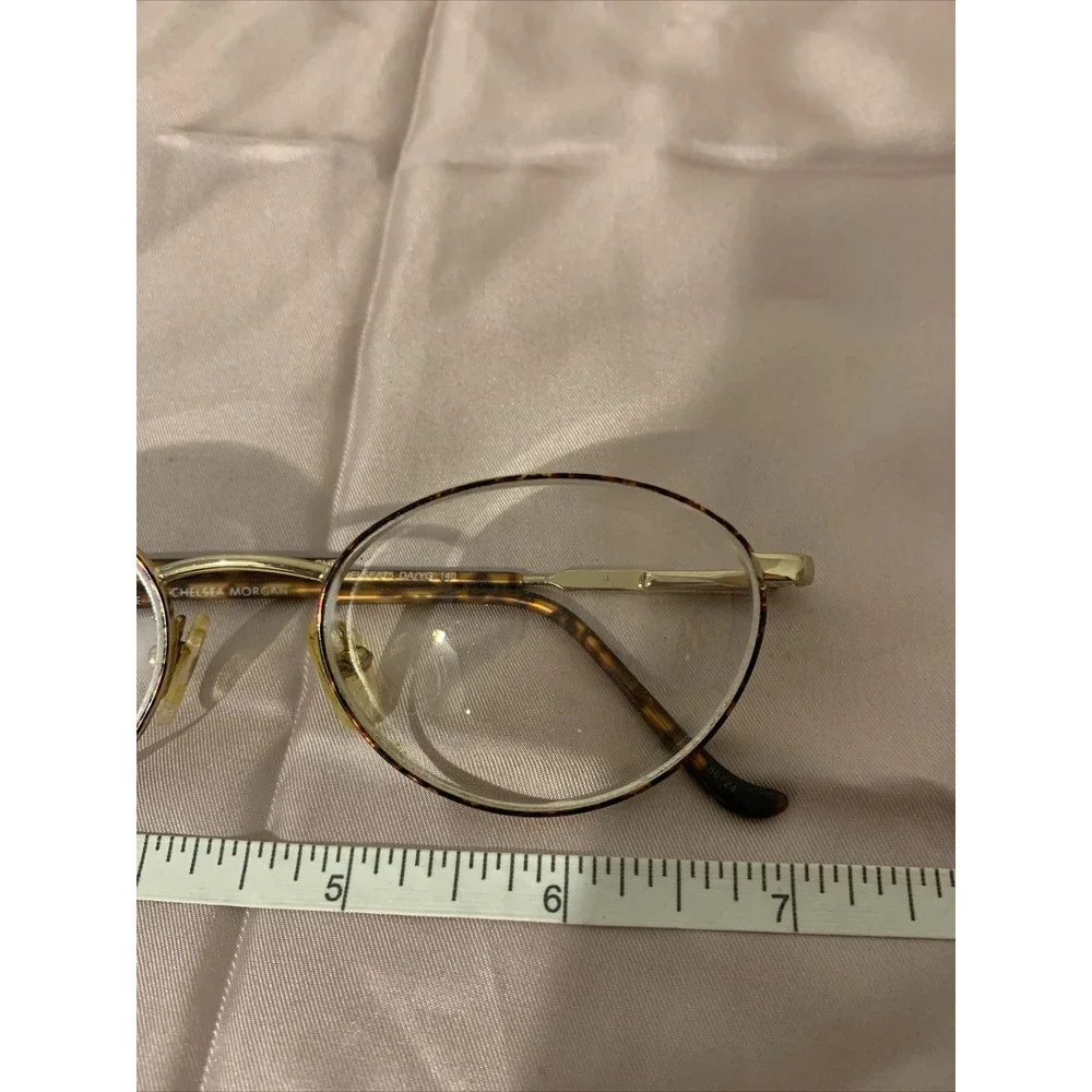 chelsea morgan eyeglasses Frames Full Rim Metal Tortoise Chelsea 75 DA/YG 140